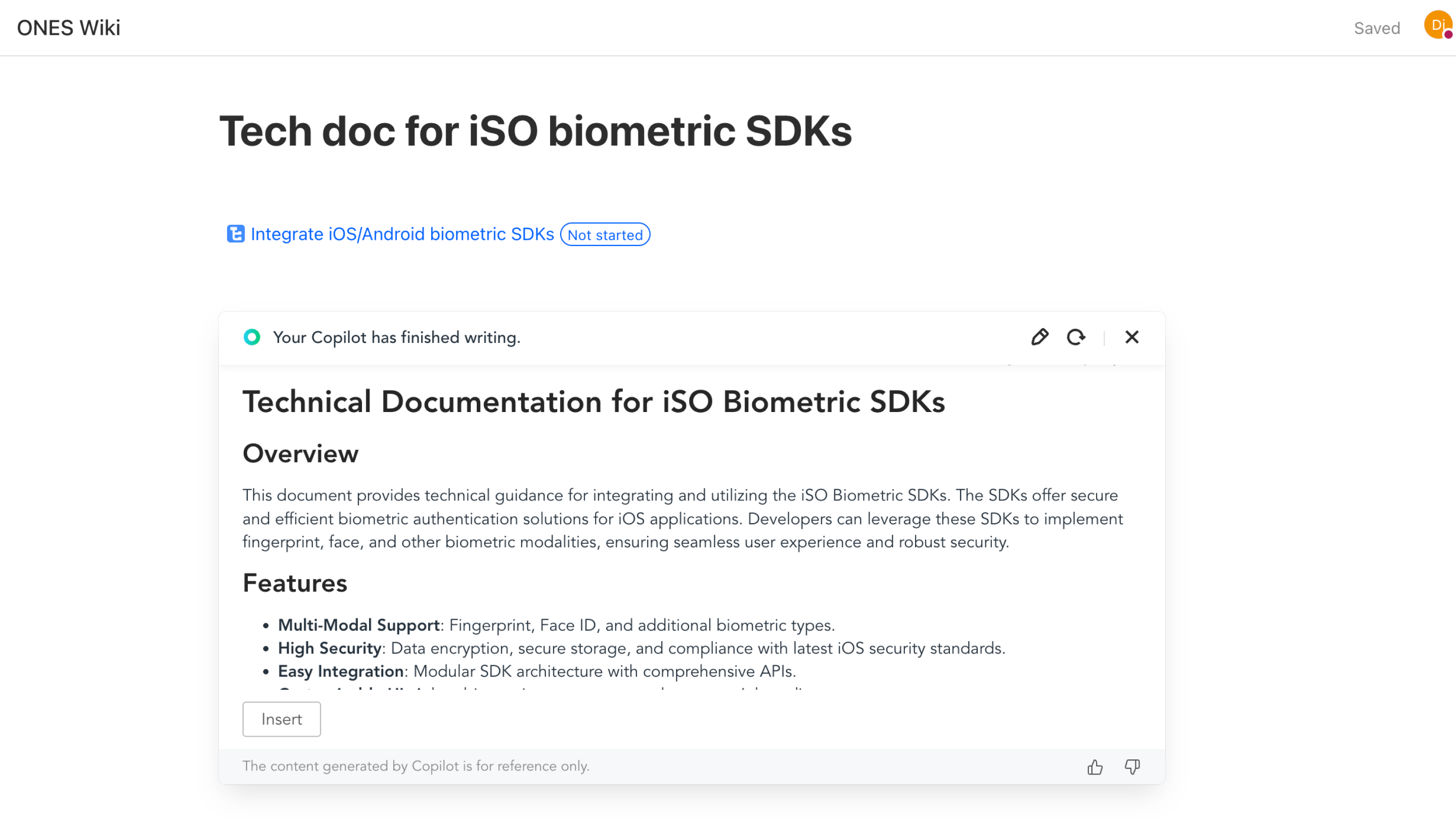 AI-generated technical documentation from PRD content