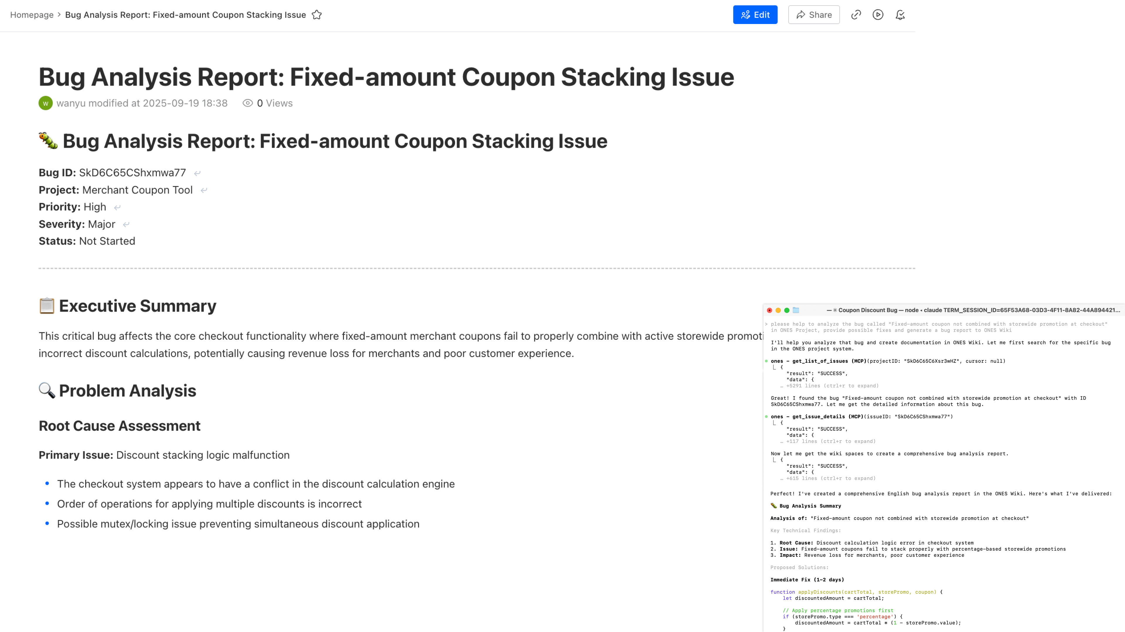 AI-powered automatic bug classification example