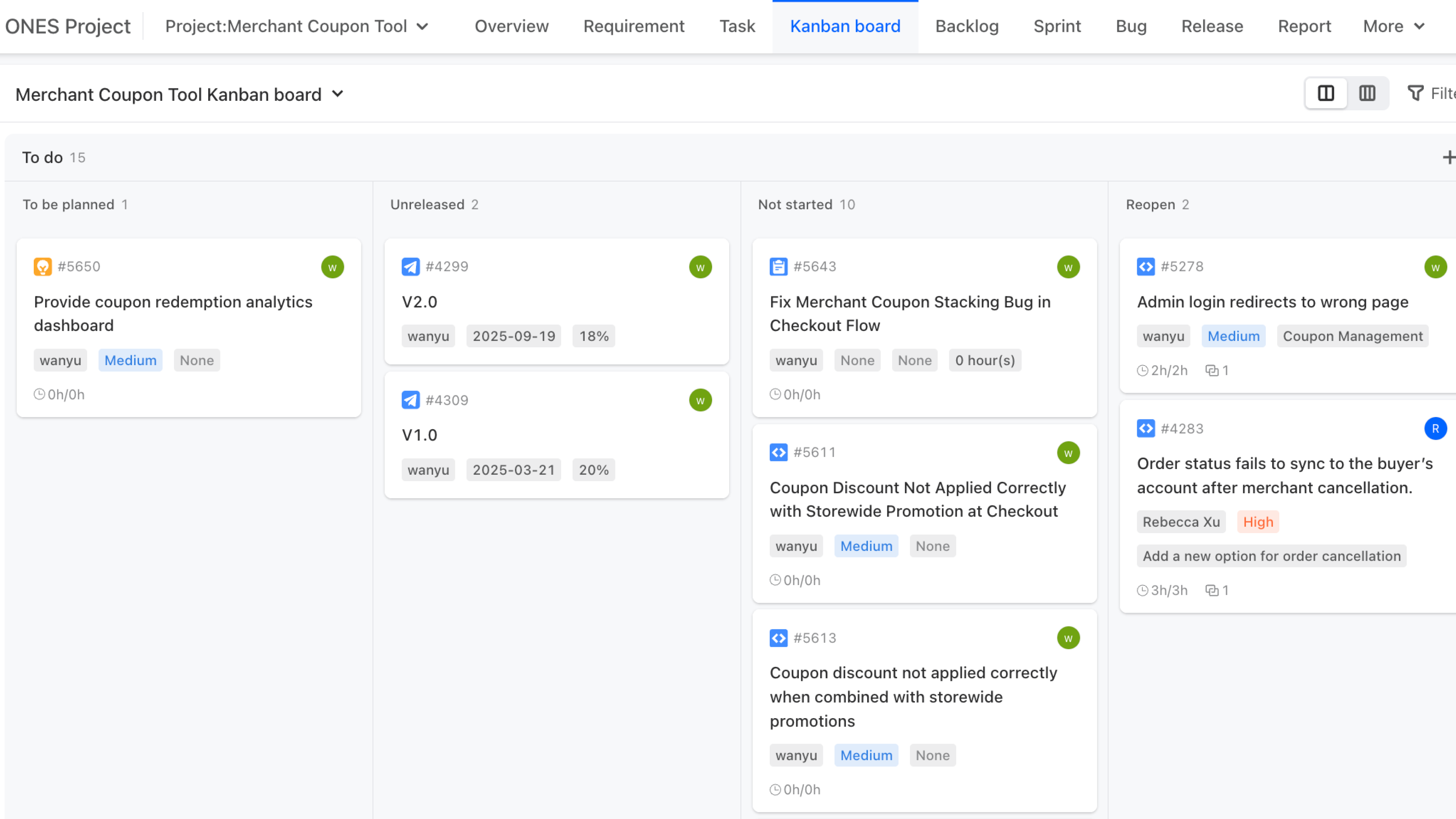 Every workflow deserves a Kanban board that fits. A great Kanban board keeps teams laser-focused on value, prioritizes what truly matters, and turns ideas into results with agility — and with ONES.com, you get a fully customizable, real-time platform that streamlines collaboration, eliminates bottlenecks, and empowers your team to achieve more, faster.