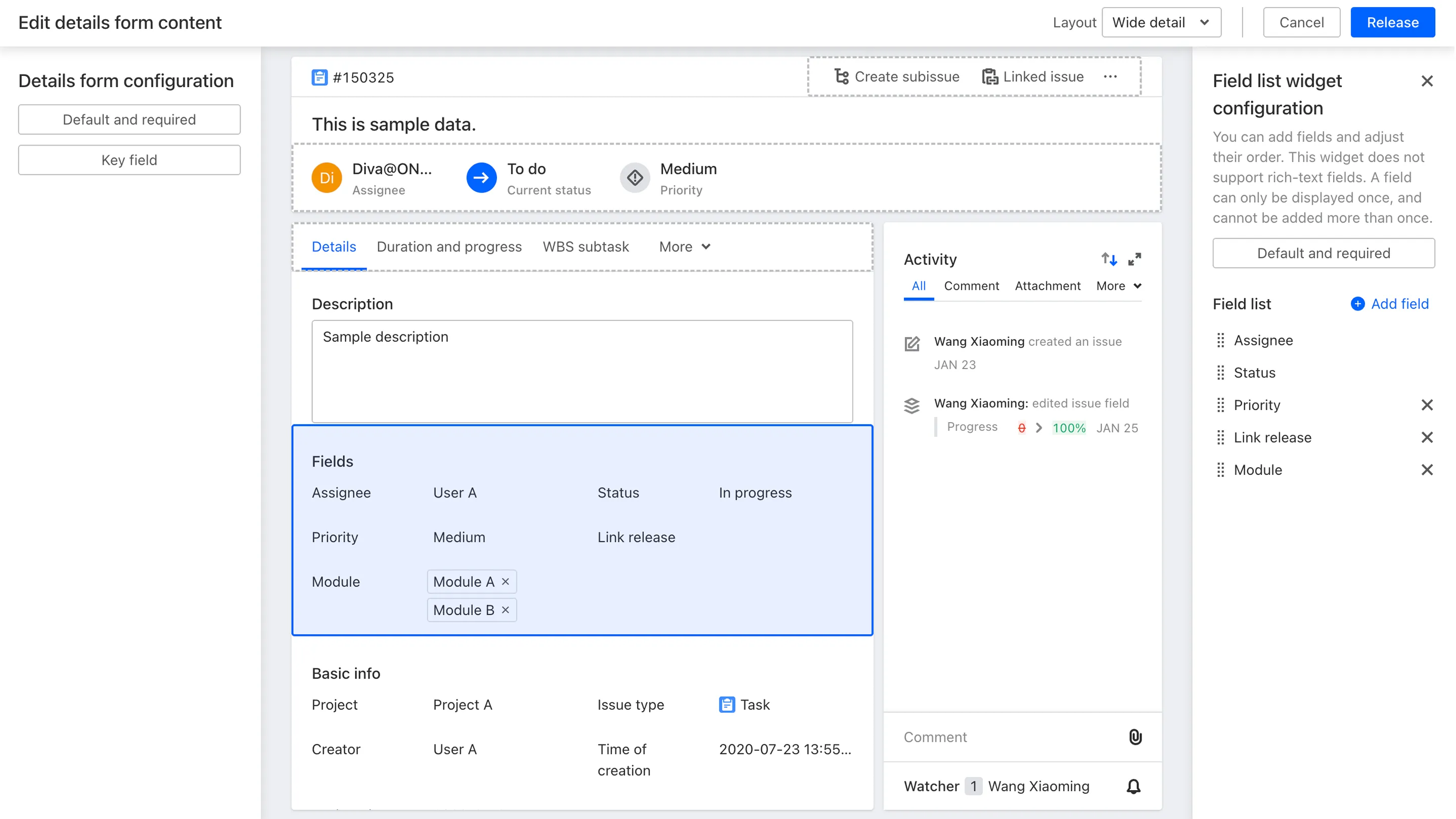Paperless project initiation and approval in ONES